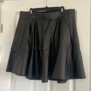 Torrid Black Pleather skirt